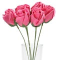 Buquê de Rosas Perfumadas em E.V.A 6 unid.- Ref.354-16 Rosa escuro